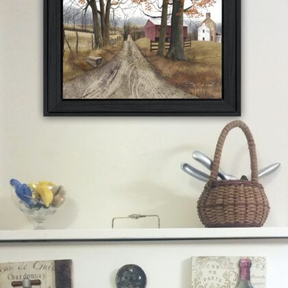 The Road Home 2 Black Framed Print Wall Art
