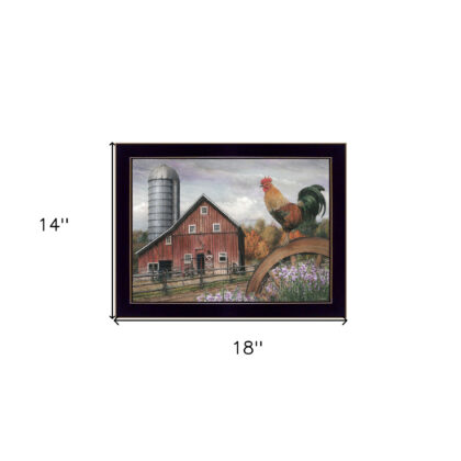 Good Morning Vermont 1 Black Framed Print Wall Art