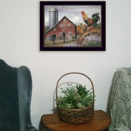 Good Morning Vermont 1 Black Framed Print Wall Art