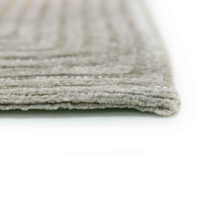 8' x 11' Beige and White Abstract Non Skid Area Rug