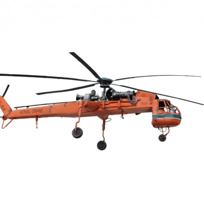Aerial Crane Lifting Helicopter LED Sculpture