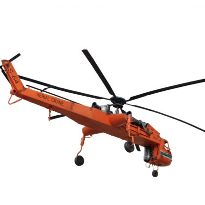 Aerial Crane Lifting Helicopter LED Sculpture