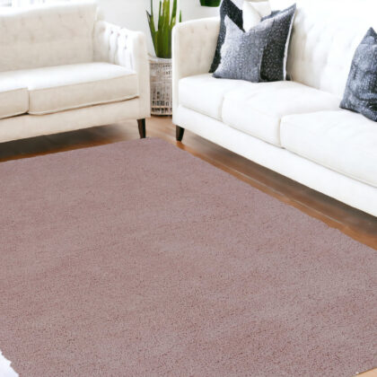 8'X11' Rose Pink Indoor Shag Rug
