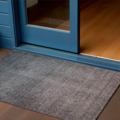 3' X 5' Gray Charcoal And Brown Ombre Washable Indoor Outdoor Area Rug
