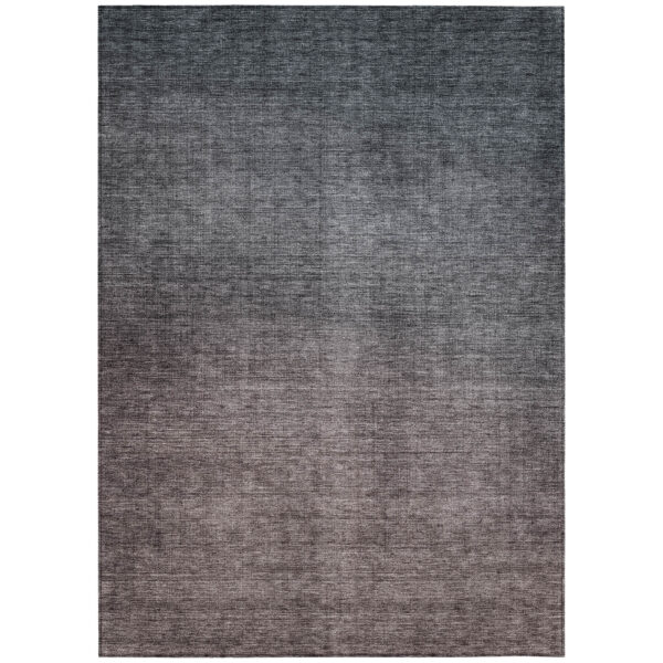 3' X 5' Gray Charcoal And Brown Ombre Washable Indoor Outdoor Area Rug