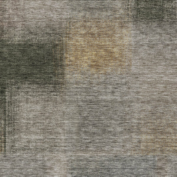 5' X 8' Taupe Gray And Beige Abstract Washable Indoor Outdoor Area Rug
