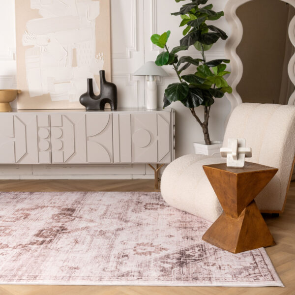 8' x 11' Brown and Ivory Oriental Area Rug