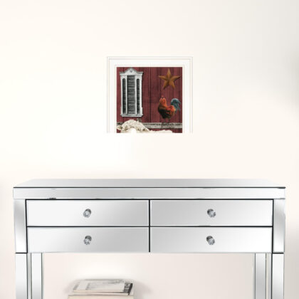 Set Of Two Good Morning 1 White Framed Print Wall Art