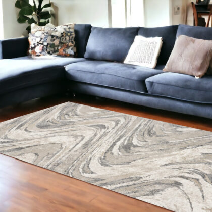 7' X 9'  Polypropylene Natural Area Rug