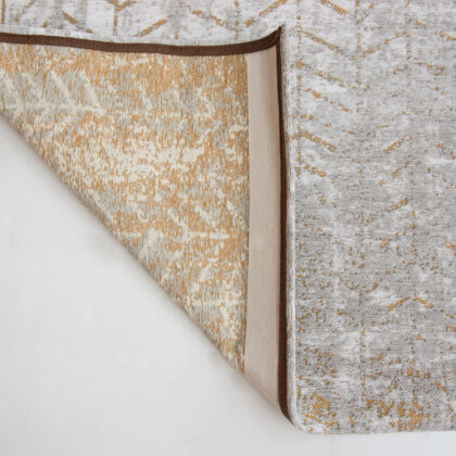 3' X 5' Gray and Yellow Chevron Non Skid Area Rug
