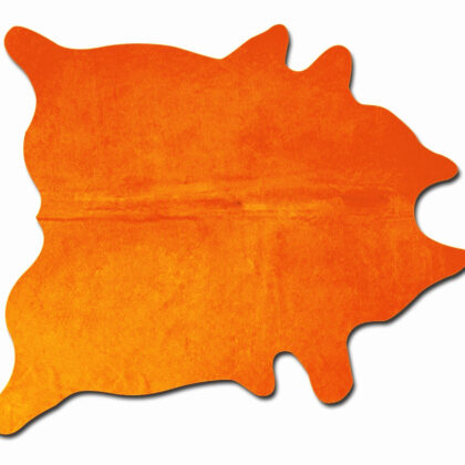 60" X 84" Orange Cowhide - Area Rug