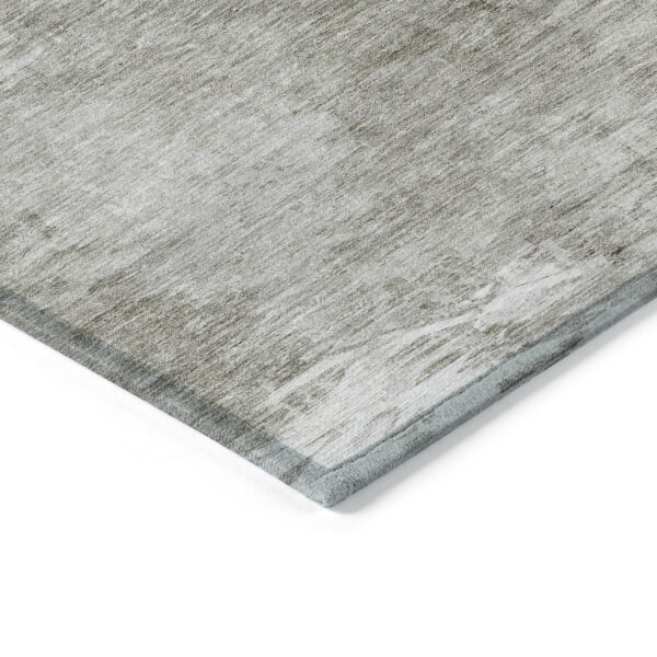 9' X 12' Beige Tan And Gray Abstract Washable Indoor Outdoor Area Rug