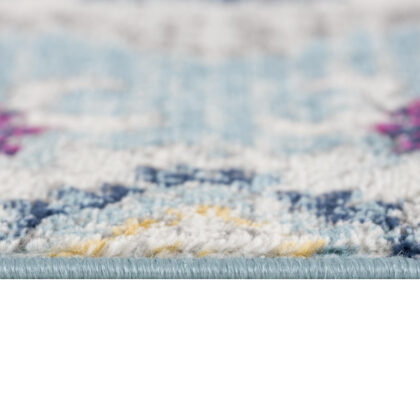 6' X 9' Blue Oriental Dhurrie Area Rug