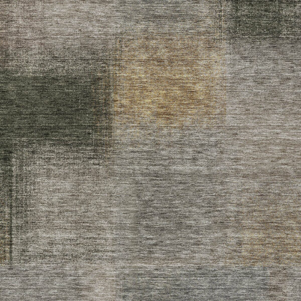 8' X 10' Taupe Gray And Beige Abstract Washable Indoor Outdoor Area Rug