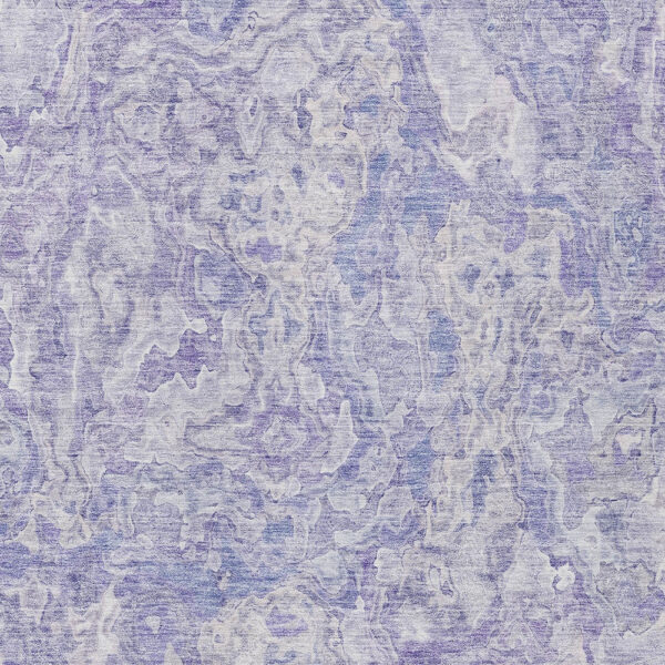 3' X 5' Plum Purple And Lavender Abstract Washable Indoor Outdoor Area Rug