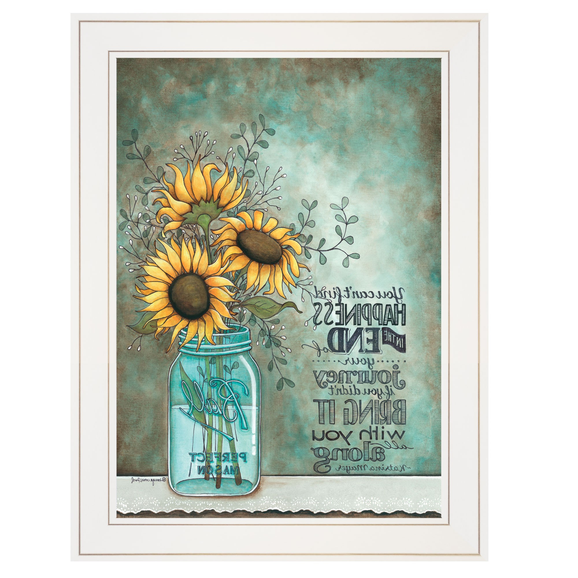 All Along 1 White Framed Print Wall Art - Image 4