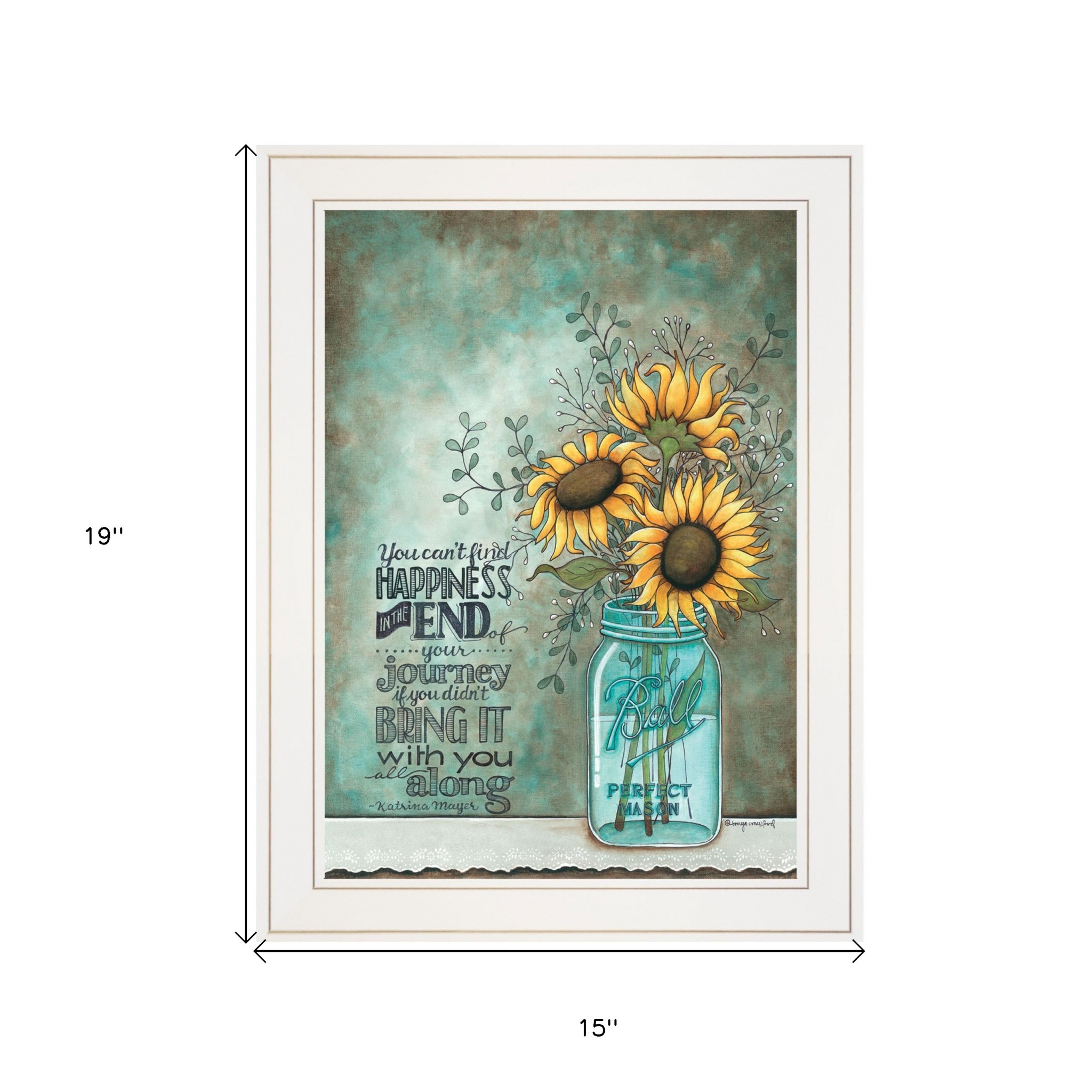 All Along 1 White Framed Print Wall Art - Image 6