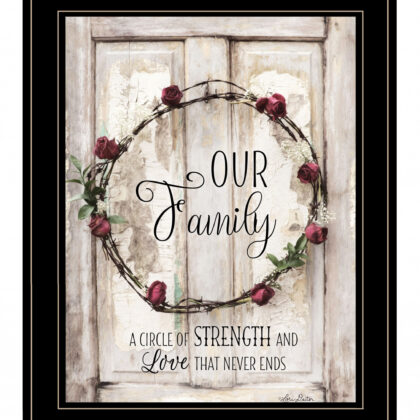 Our Family 2 Black Framed Print Wall Art
