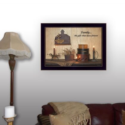 Forever Family 1 Black Framed Print Wall Art