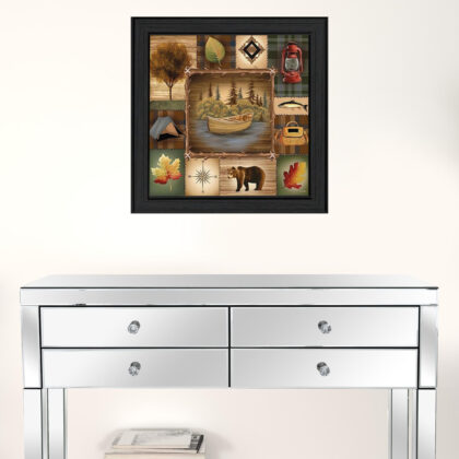 At The Lake 2 Black Framed Print Wall Art