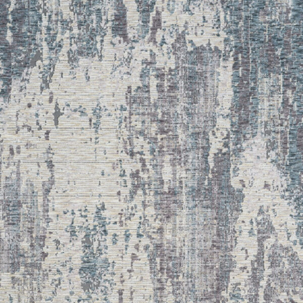 9' x 12' Gray and Ivory Abstract Area Rug