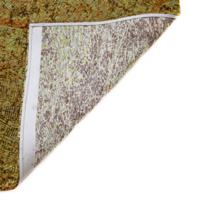 9' X 13' Green and Brown Abstract Non Skid Area Rug
