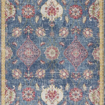 118 X 158 Blue Polypropylene Rug