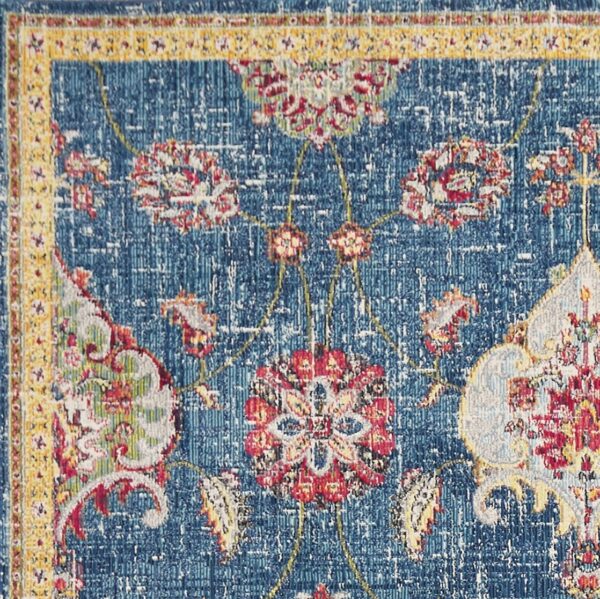 118 X 158 Blue Polypropylene Rug