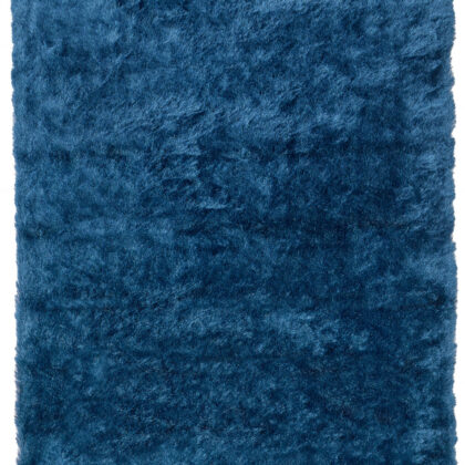 5' X 8' Blue And Green Shag Tufted Handmade Area Rug