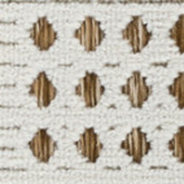 3' X 5' Beige and Brown Geometric Distressed Indoor Outdoor Area Rug