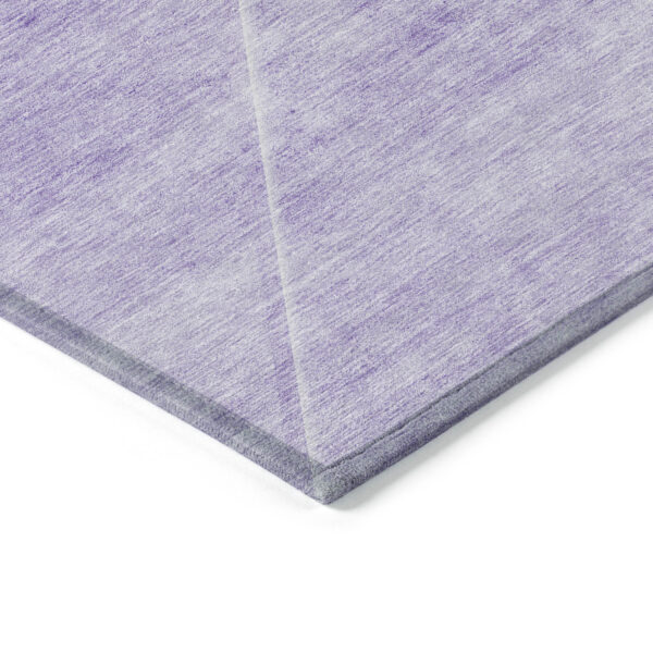 8' X 10' Purple And Ivory Abstract Washable Indoor Outdoor Area Rug