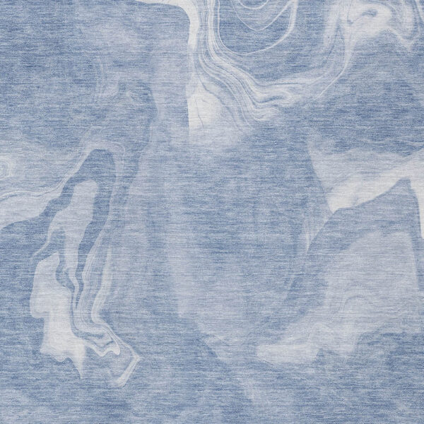 10' X 14' Blue And Sky Blue Abstract Washable Indoor Outdoor Area Rug