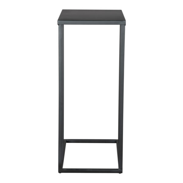 24" Black Iron Abstract End Table