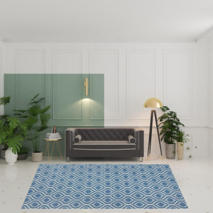 8' x 10' Gray Moroccan Power Loom Area Rug