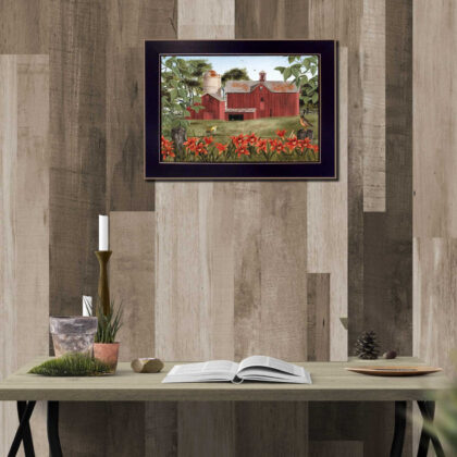Summer Days 3 Black Framed Print Wall Art