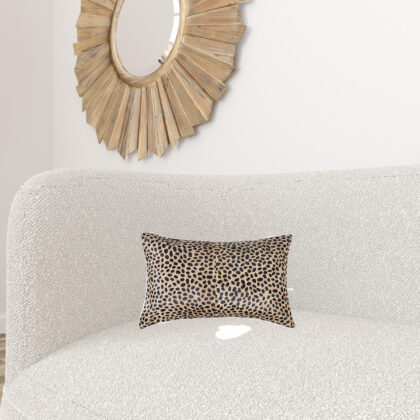 12" X 20" X 5" Cheetah Cowhide  Pillow