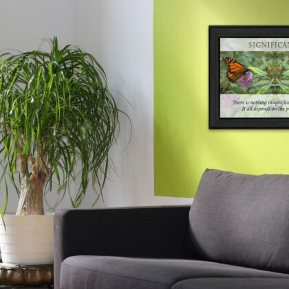 Significance 1 Black Framed Print Wall Art