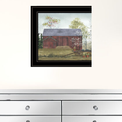 Flower Wagon 4 Black Framed Print Wall Art