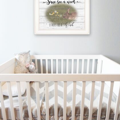 Some See A Weed 1 White Framed Print Wall Art
