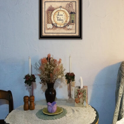 Live Today 2 Black Framed Print Wall Art