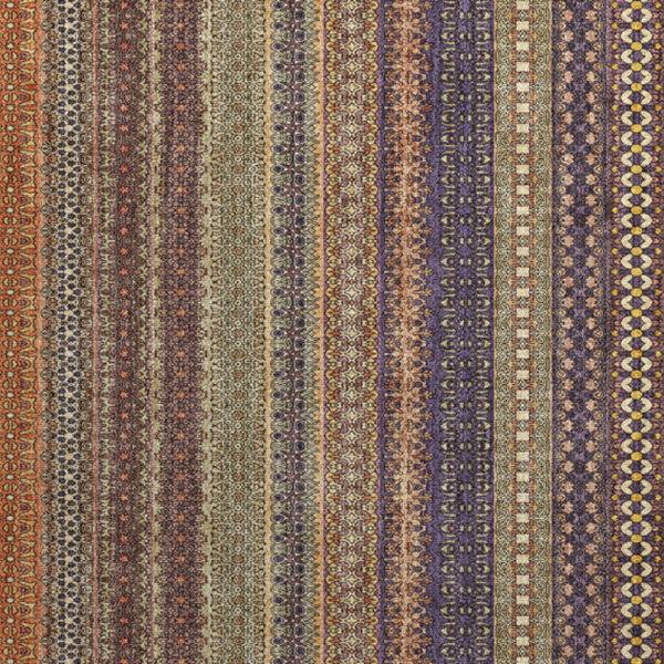 2' X 3' Orange Striped Washable Non Skid Indoor Outdoor Area Rug