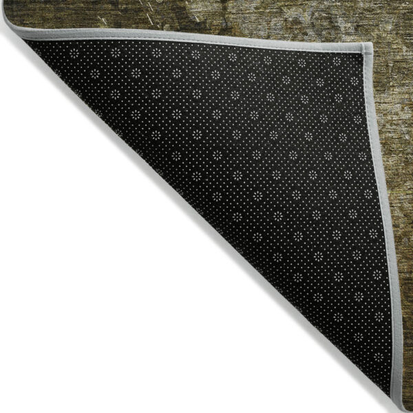 8' X 10' Brown Washable Non Skid Indoor Outdoor Area Rug