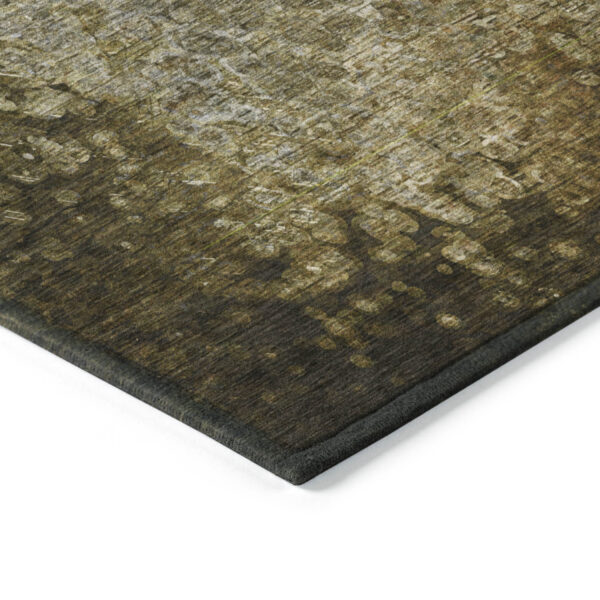8' X 10' Brown Washable Non Skid Indoor Outdoor Area Rug