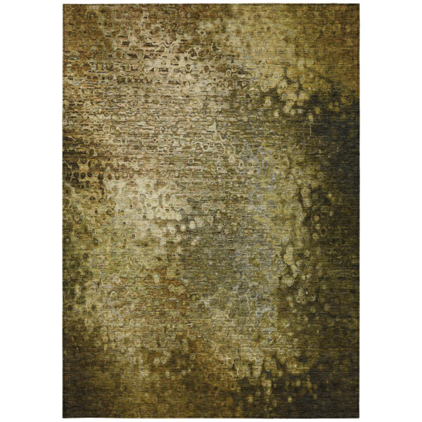 8' X 10' Brown Washable Non Skid Indoor Outdoor Area Rug