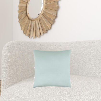 18" X 18" Mint Green Polyester Zippered Pillow