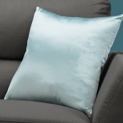 18" X 18" Mint Green Polyester Zippered Pillow