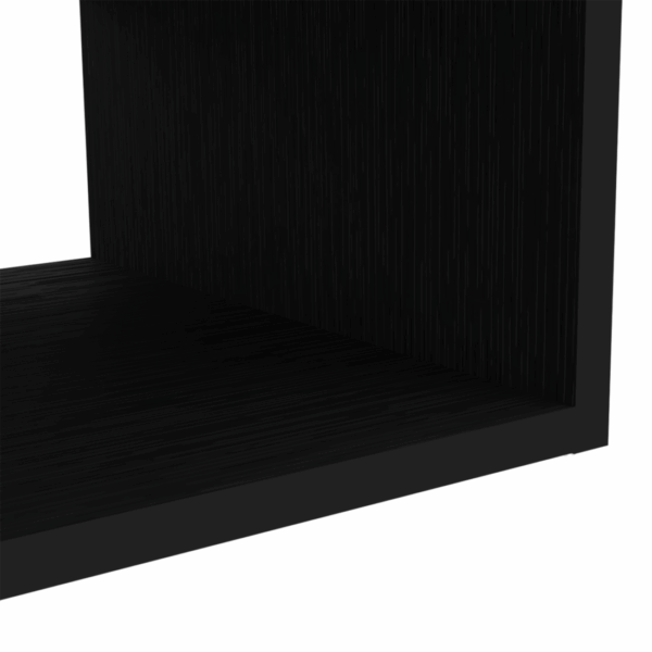 48" Black Floating Mount Entertainment Center