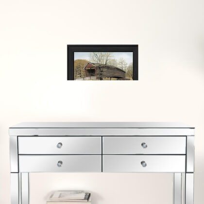 Set Of Two Bridges Black Framed Print Wall Art