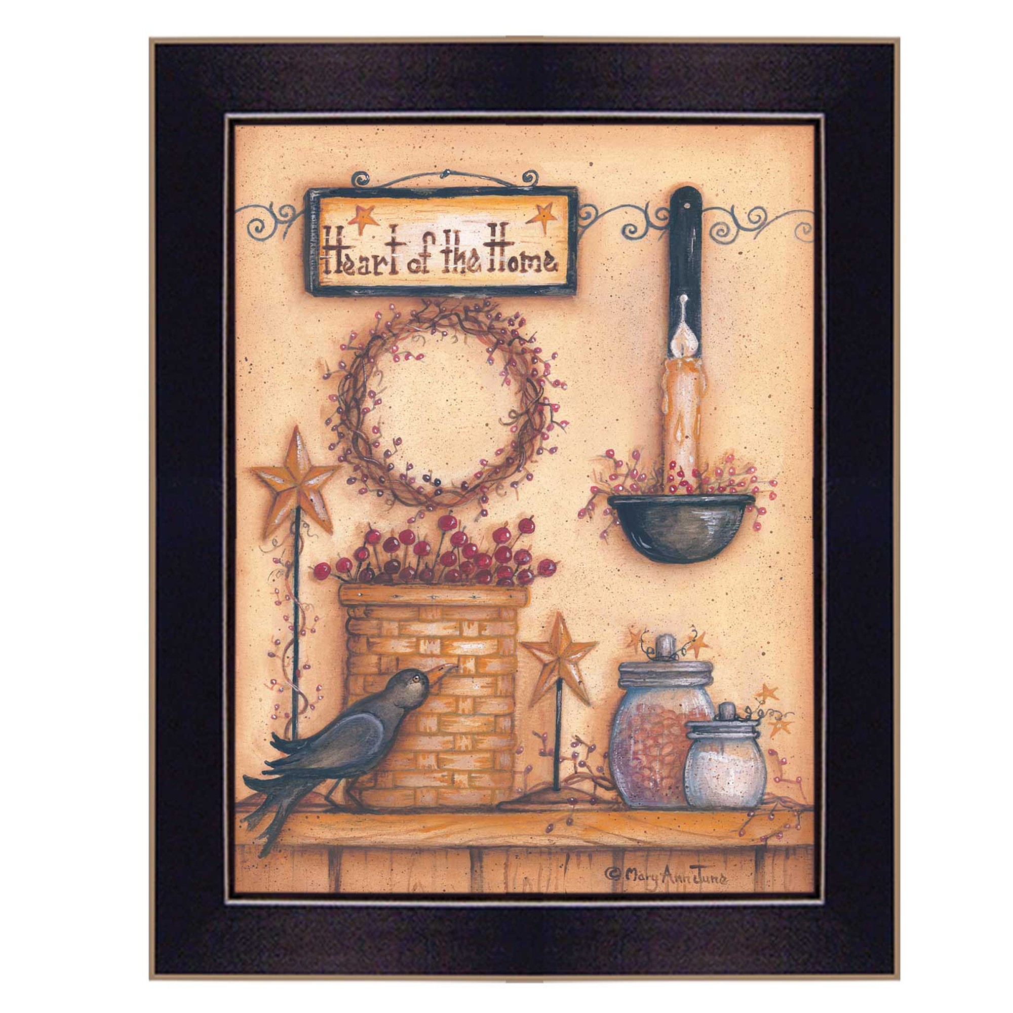 Heart Of The Home 5 Black Framed Print Wall Art - Image 5