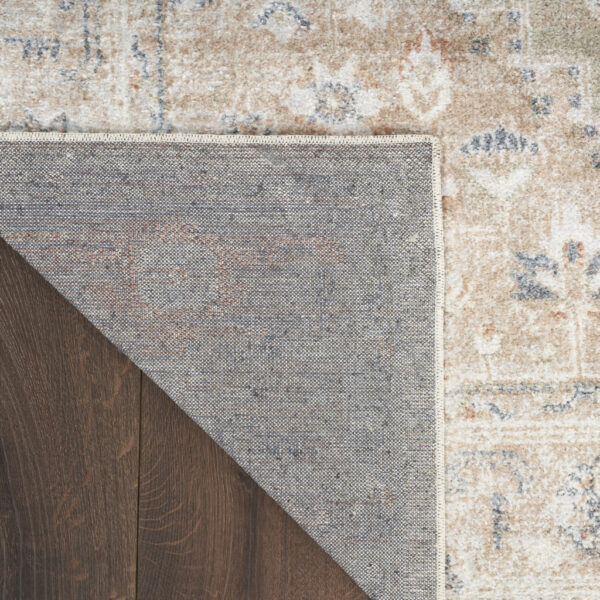 8' X 10' Sage Oriental Power Loom Distressed Washable Area Rug